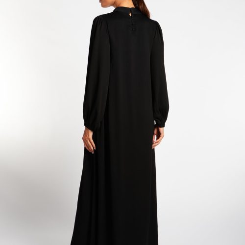 Balloon Sleeve Abaya Black 3