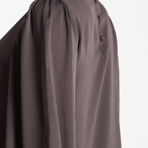 Balloon Sleeve Abaya Charcoal