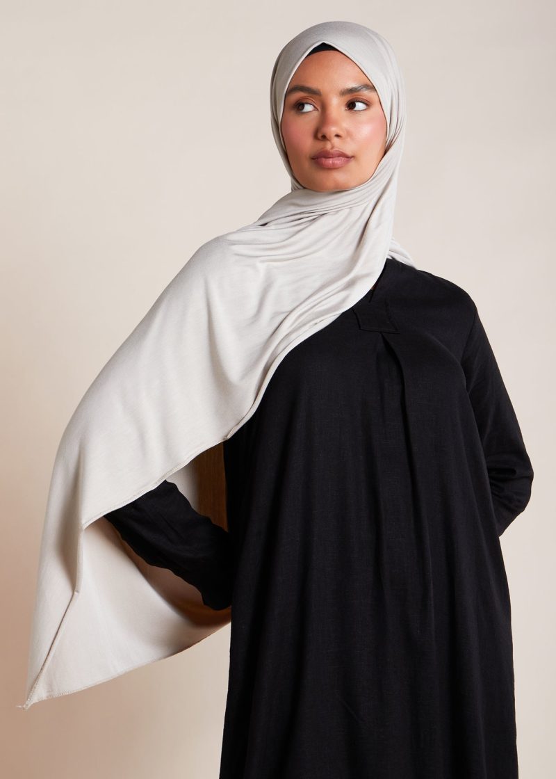 Black Linen Abaya 2