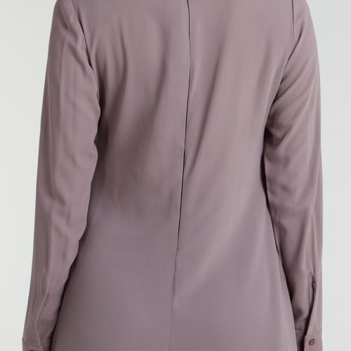 Box Pleat Abaya Taupe 4