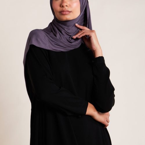 Collared V Neck Abaya 2