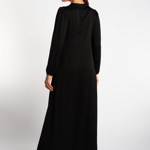 Crinkled Abaya Black 3