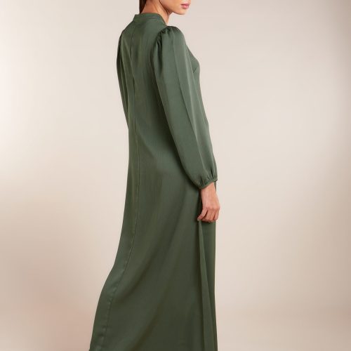 Crinkled Abaya Sage 2