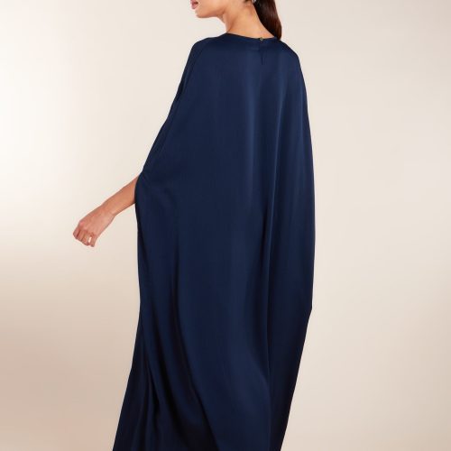 Crinkled Kaftan Navy 4