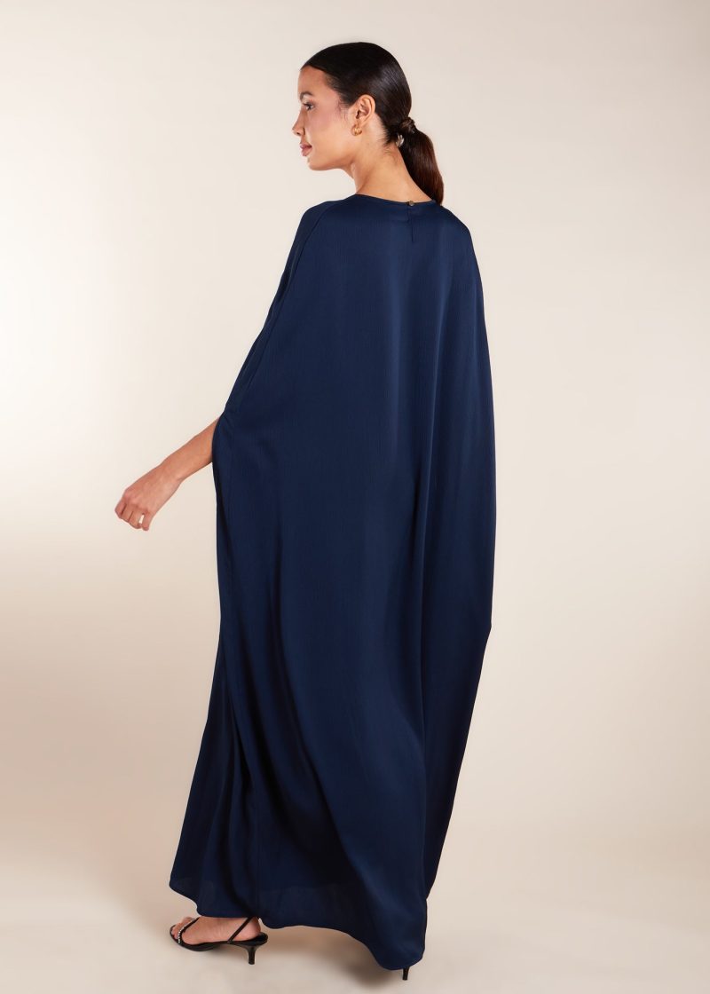 Crinkled Kaftan Navy 4