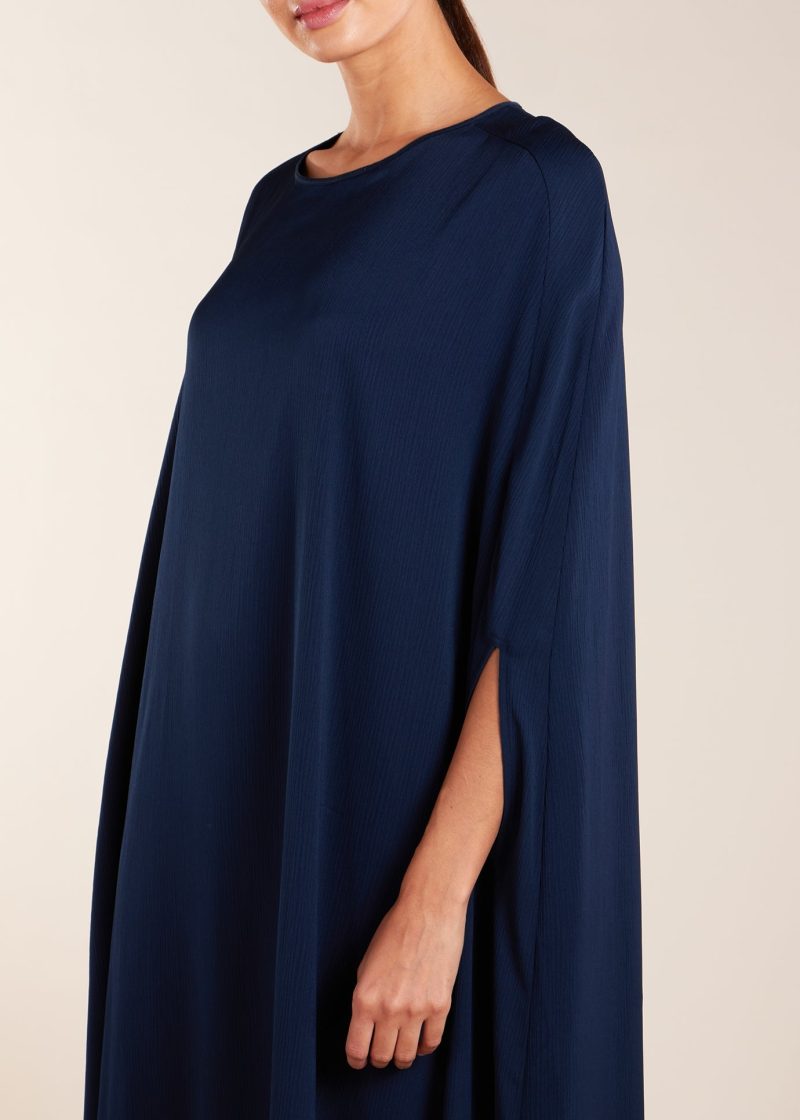 Crinkled Kaftan Navy 5