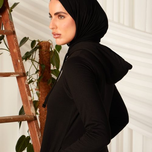 Hoody Abaya Black 3