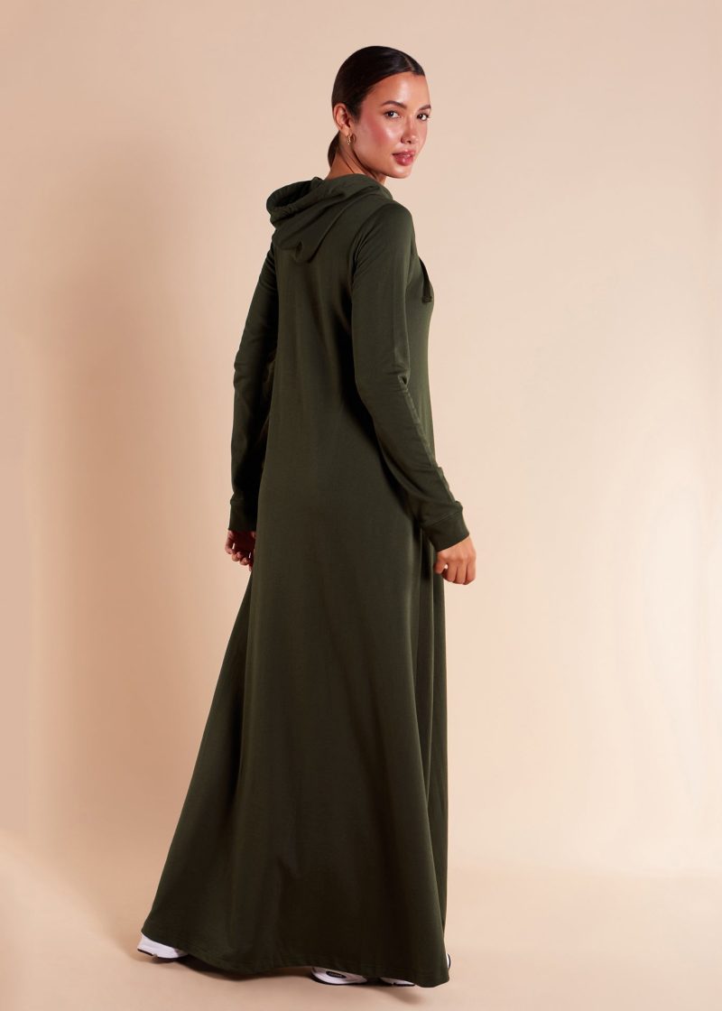 Hoody Abaya Khaki 5