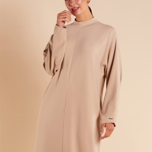 Knitted Abaya Cream 3