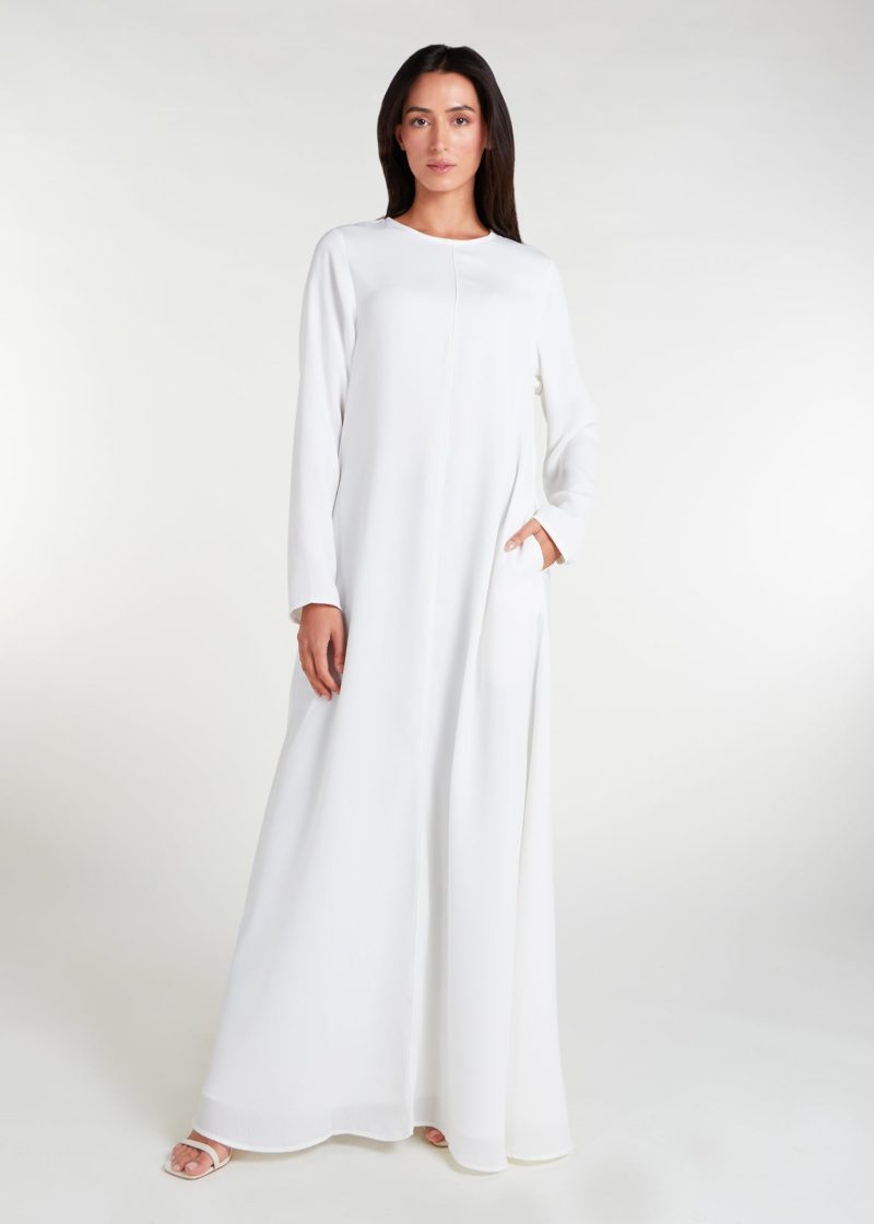 Long Line Abaya White 4 32b107e9 4fcd 4294 aea3 c7543212cf1c