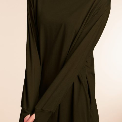 Long Tee Abaya Khaki 3 d2ec35f4 1394 4de2 aa8b a68ea085135c