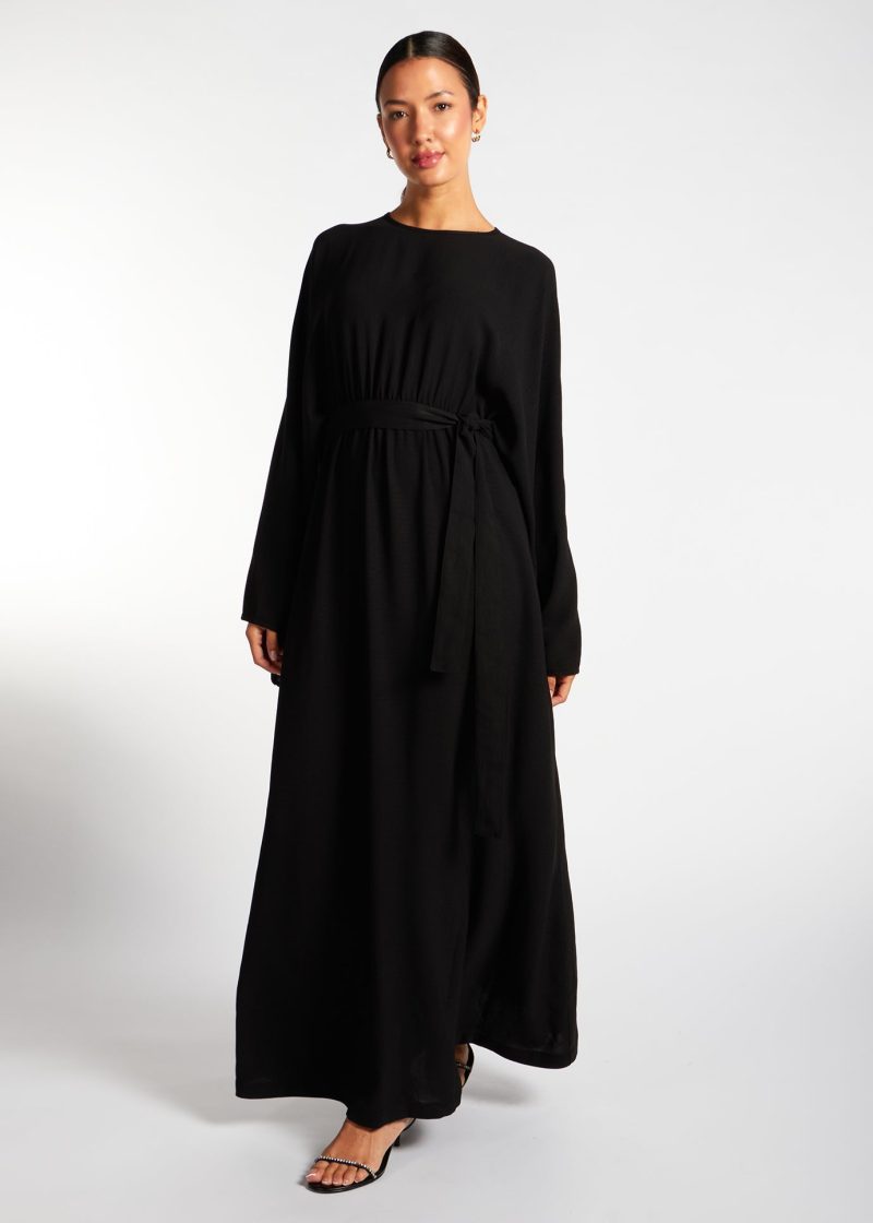 Loose Fit Abaya Black 1