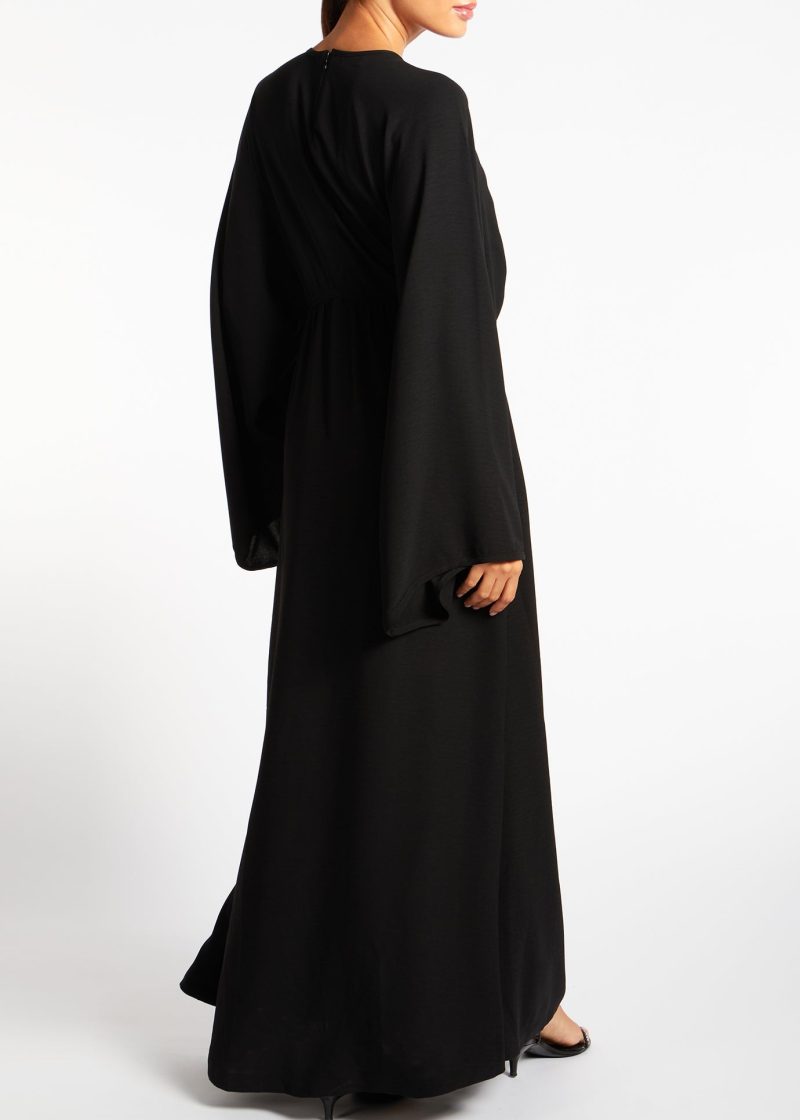 Loose Fit Abaya Black 4