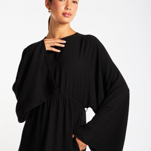 Loose Fit Abaya Black 5