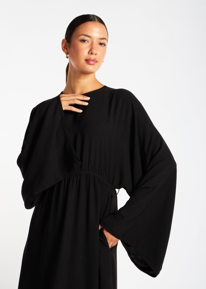 Loose Fit Abaya Black 5