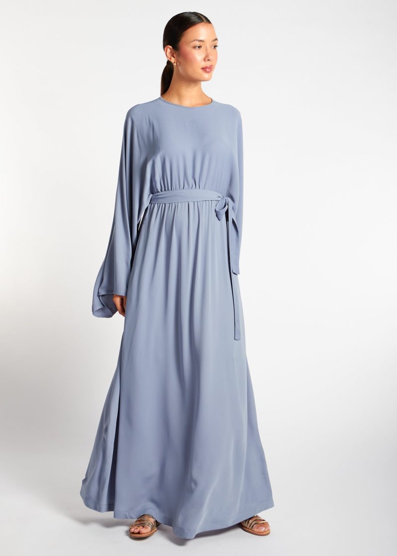 Loose Fit Abaya Blue 2