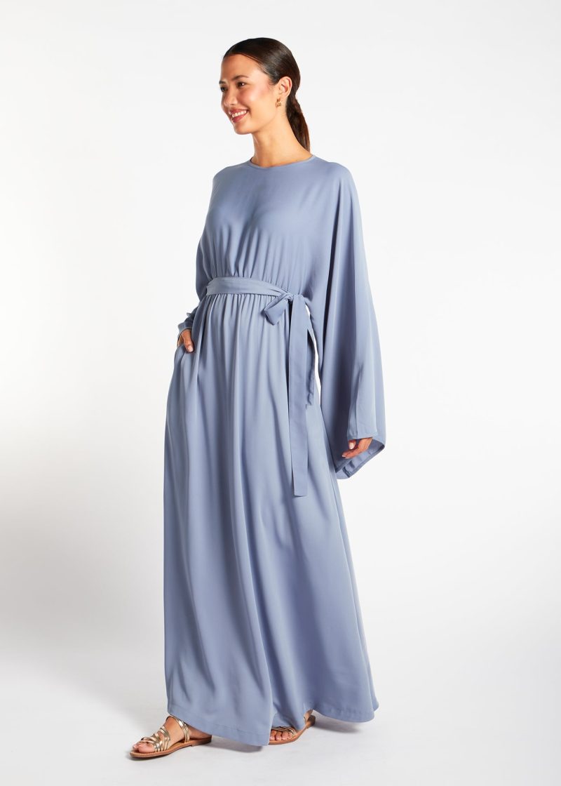 Loose Fit Abaya Blue 3