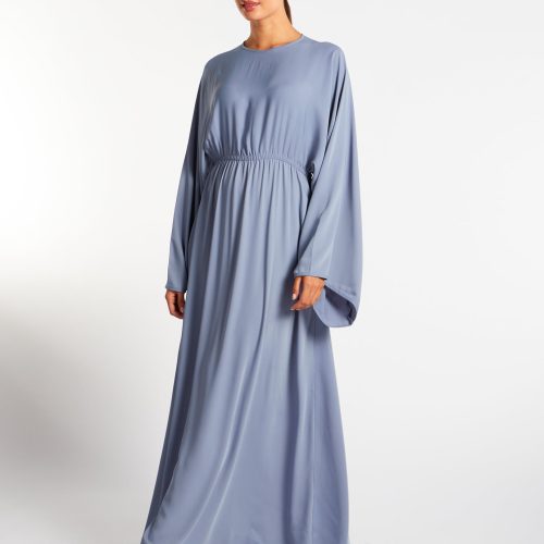 Loose Fit Abaya Blue 4