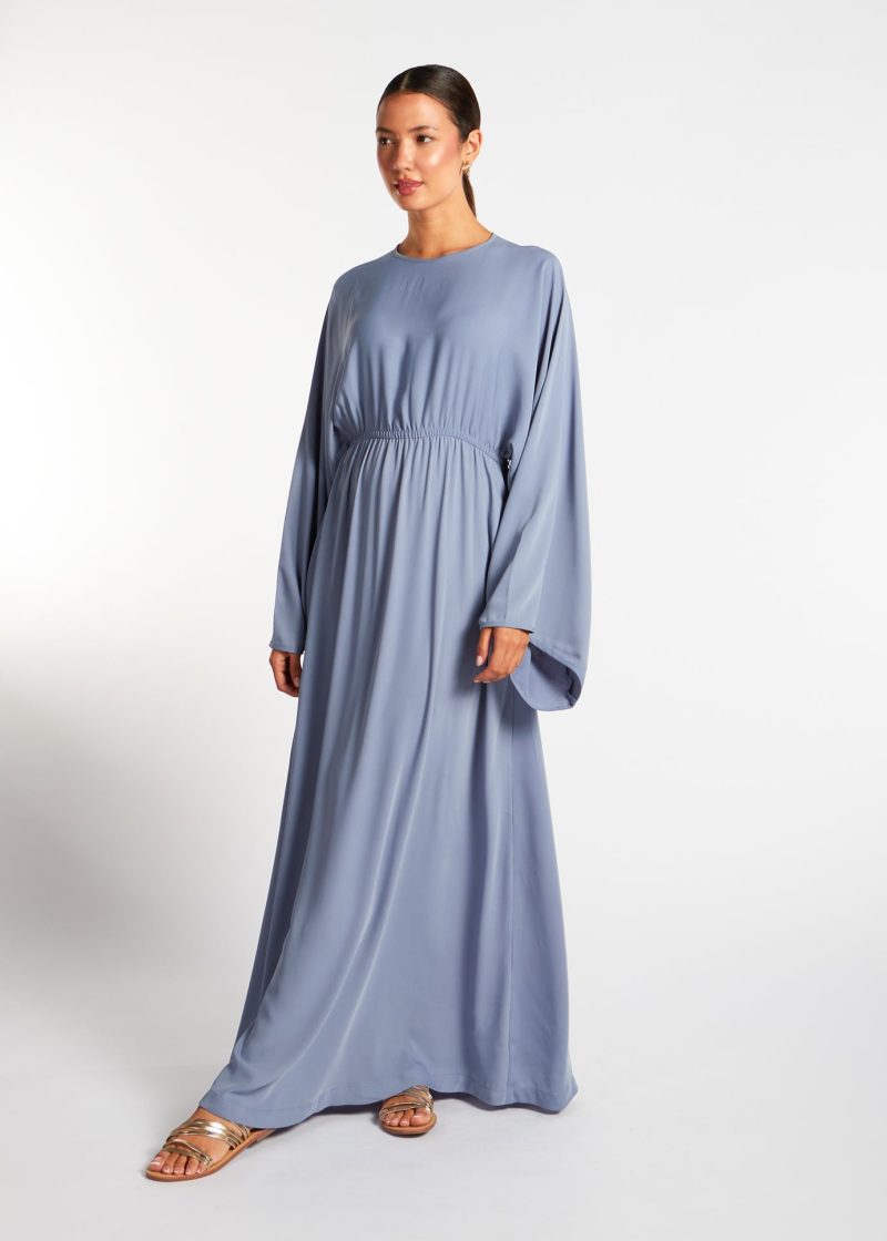 Loose Fit Abaya Blue 4