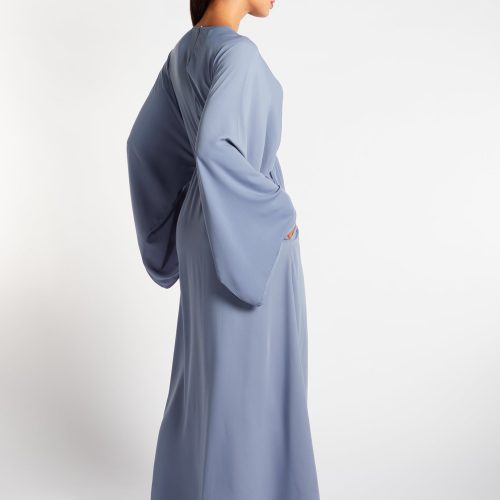 Loose Fit Abaya Blue 5