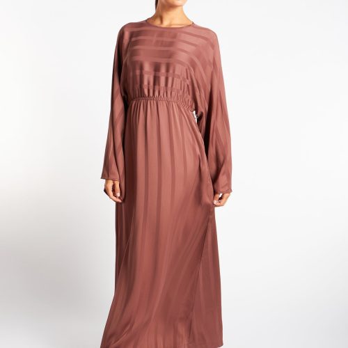 Loose Fit Abaya Dusky Taupe 4