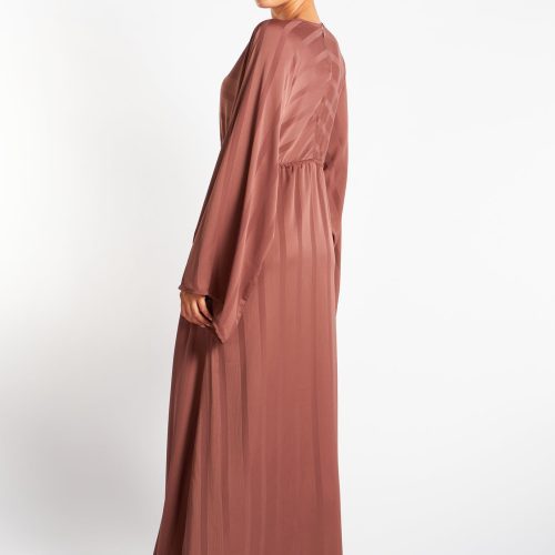 Loose Fit Abaya Dusky Taupe 5