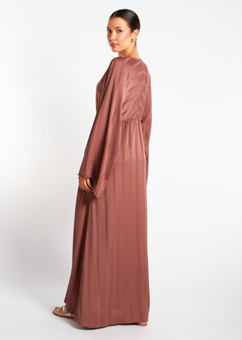 Loose Fit Abaya Dusky Taupe 5