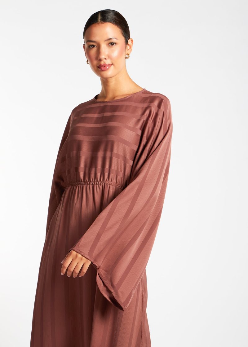 Loose Fit Abaya Dusky Taupe 8