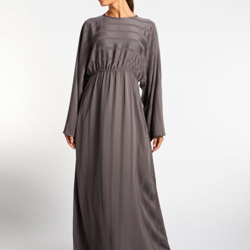 Loose Fit Abaya Grey 3