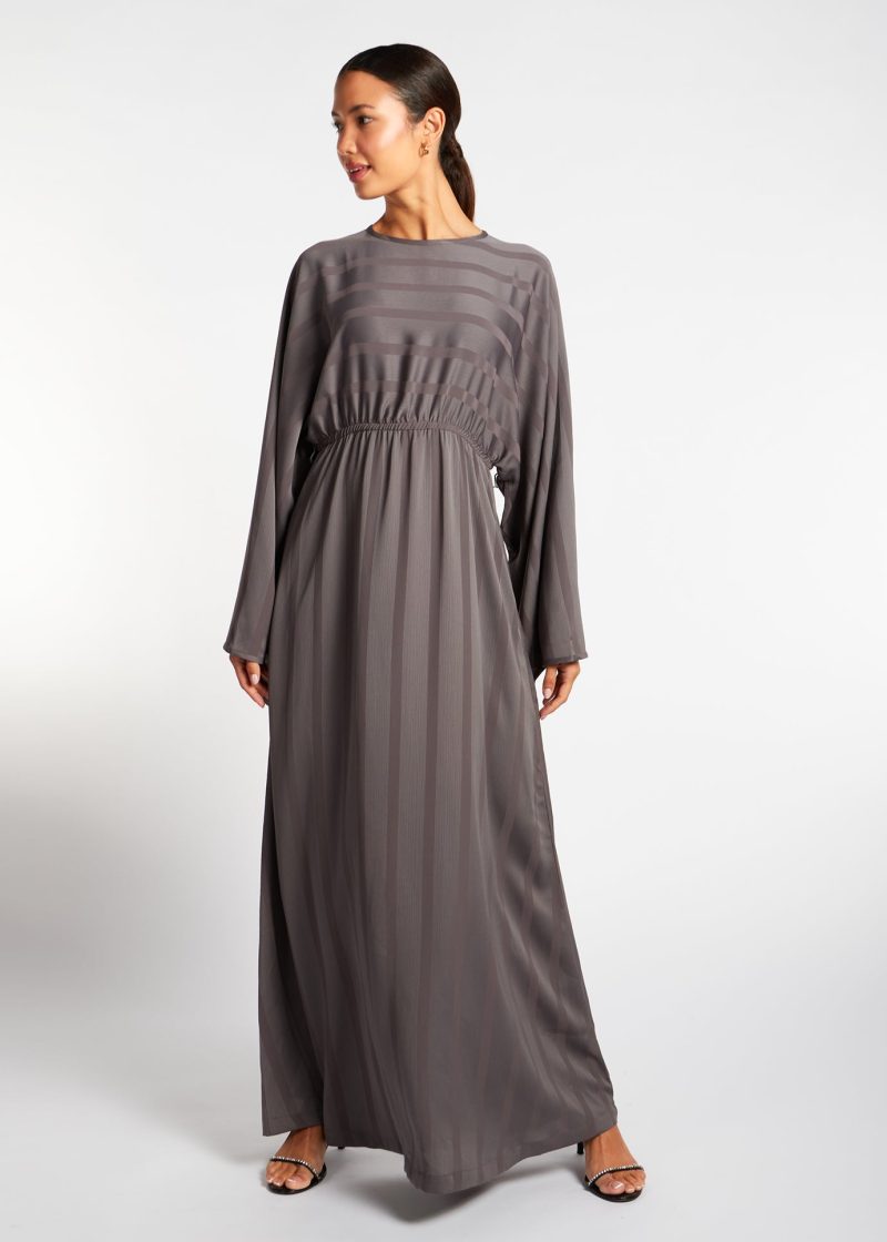 Loose Fit Abaya Grey 3