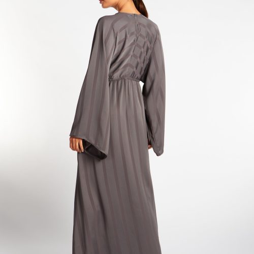 Loose Fit Abaya Grey 4