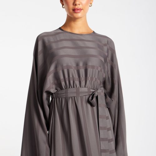 Loose Fit Abaya Grey 5