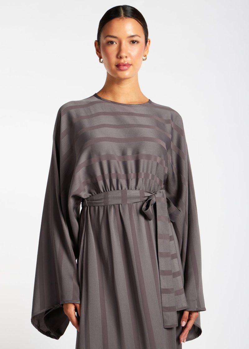 Loose Fit Abaya Grey 5