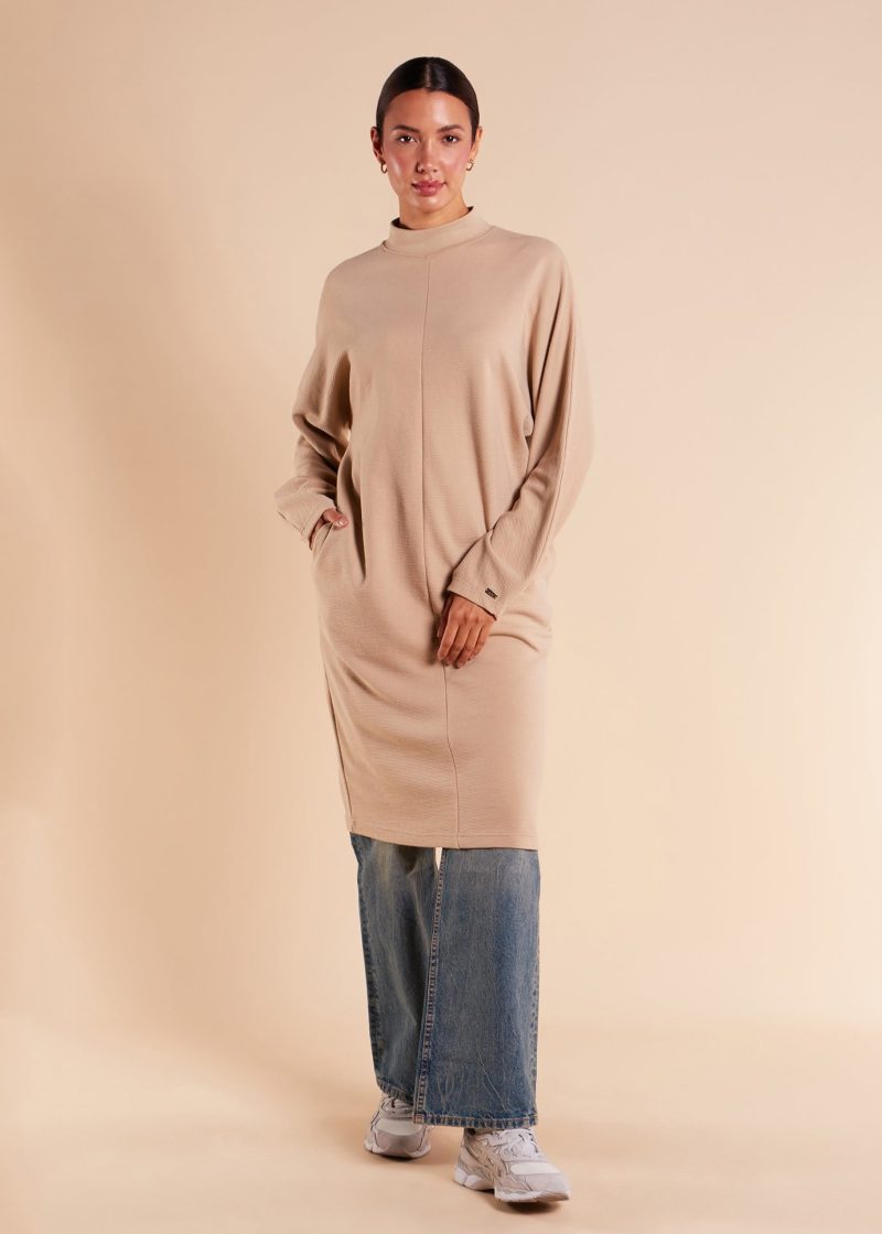 Loose Fit Knit Midi Cream 1