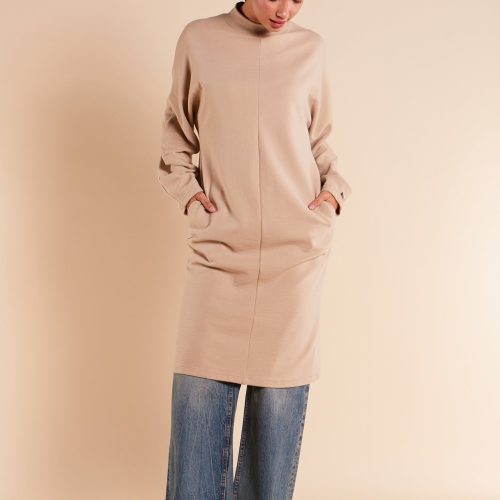 Loose Fit Knit Midi Cream 2