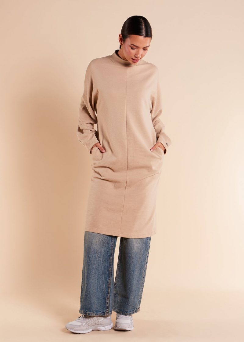 Loose Fit Knit Midi Cream 2