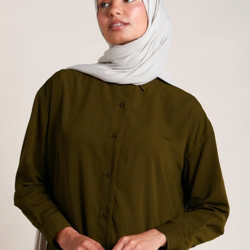 Mid Length Shirt Olive 6