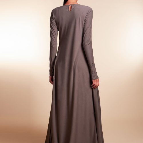 Mulberry Abaya Dark Grey 3