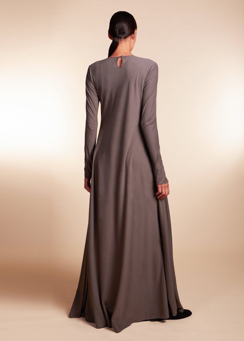 Mulberry Abaya Dark Grey 3