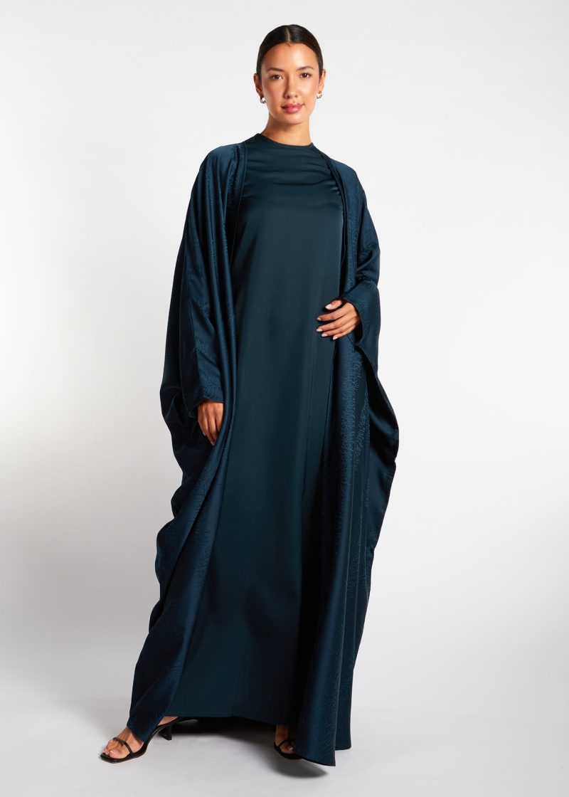 Open Abaya Mineral Blue 1