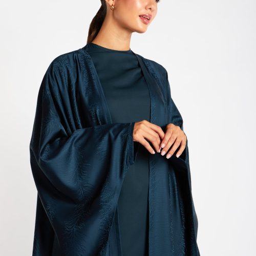 Open Abaya Mineral Blue 4