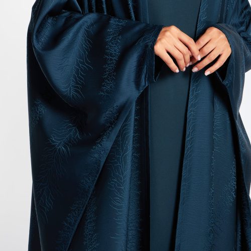 Open Abaya Mineral Blue 5