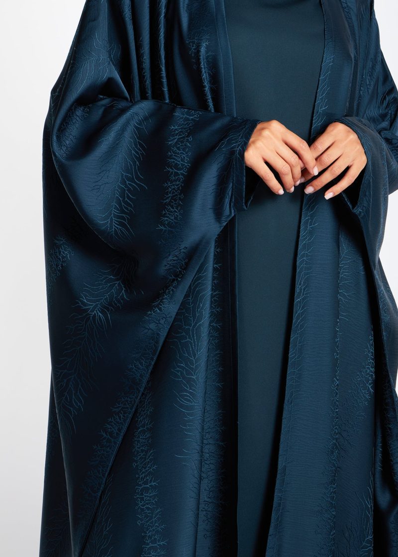 Open Abaya Mineral Blue 5