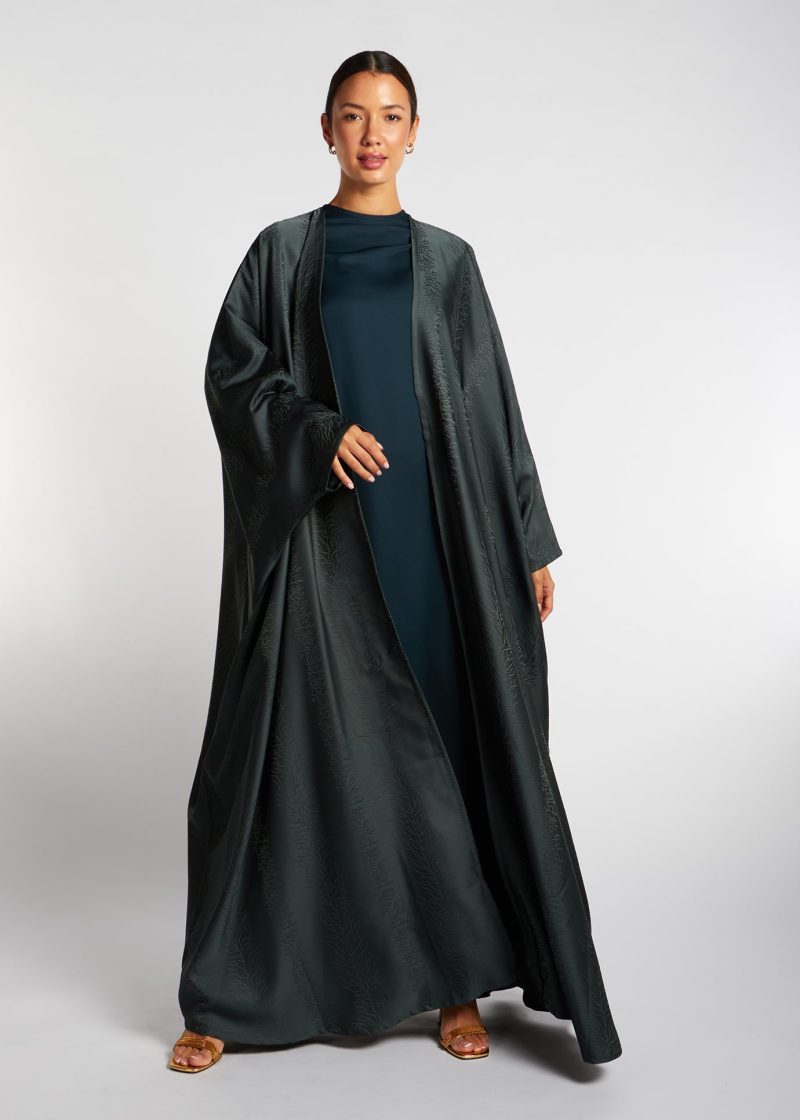 Open Abaya Mineral Green 1