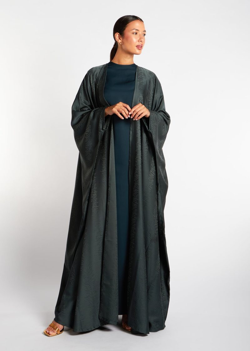 Open Abaya Mineral Green 2