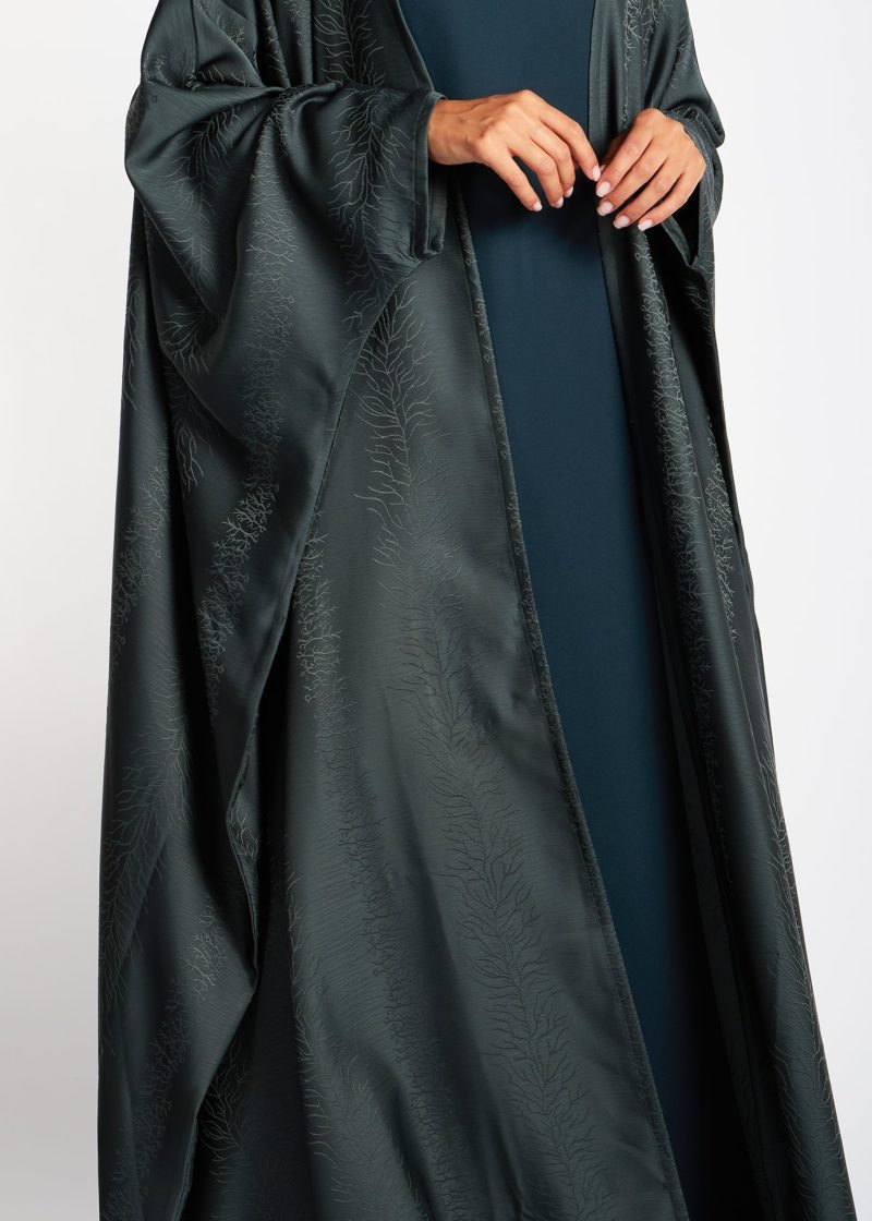 Open Abaya Mineral Green 4