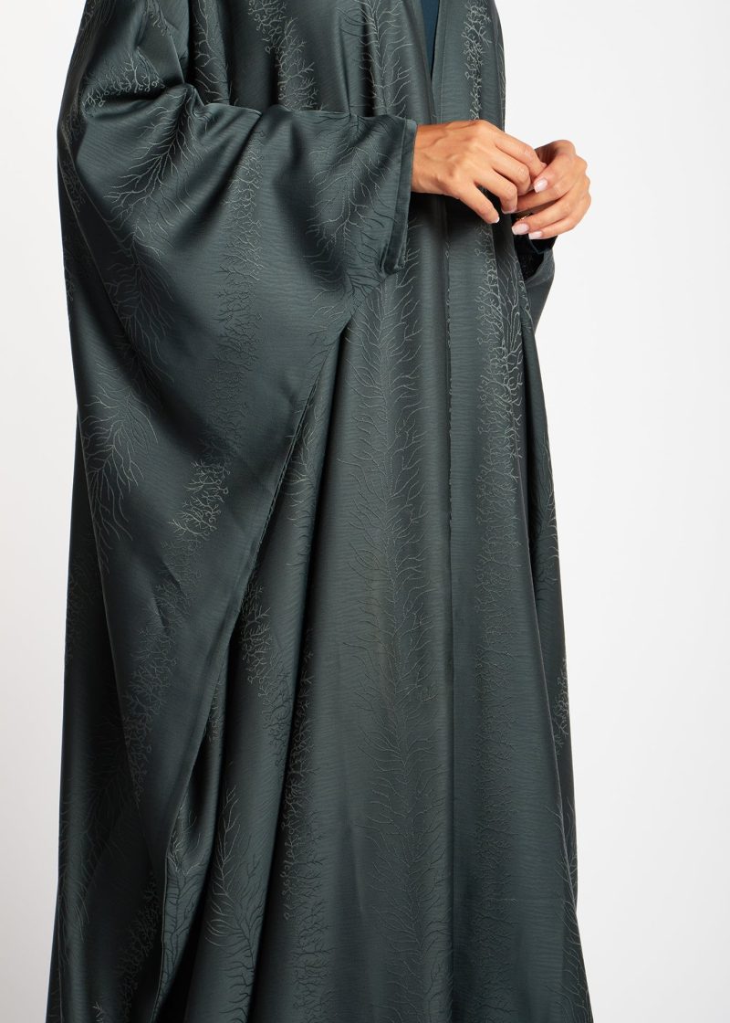 Open Abaya Mineral Green 5