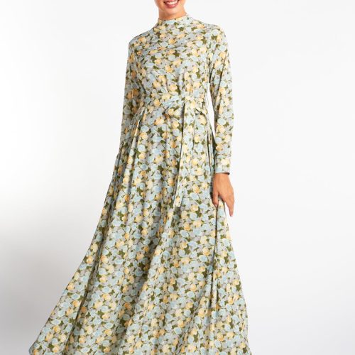 Pastel Pansies Maxi Dress 4