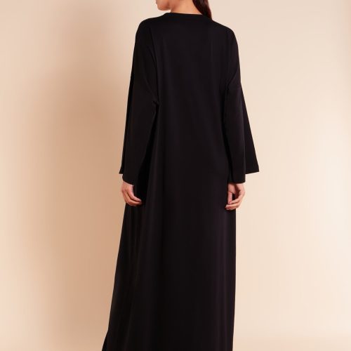 Relaxed Fit Abaya Black 2