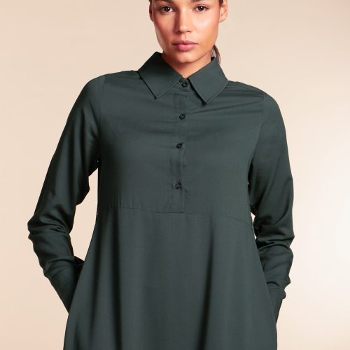 Shirted Maxi Dark Green 4